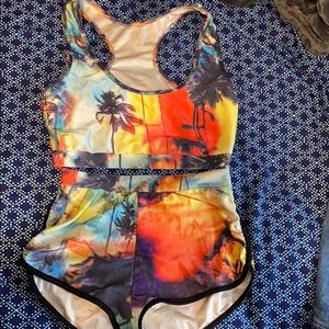 Two piece bathing suit